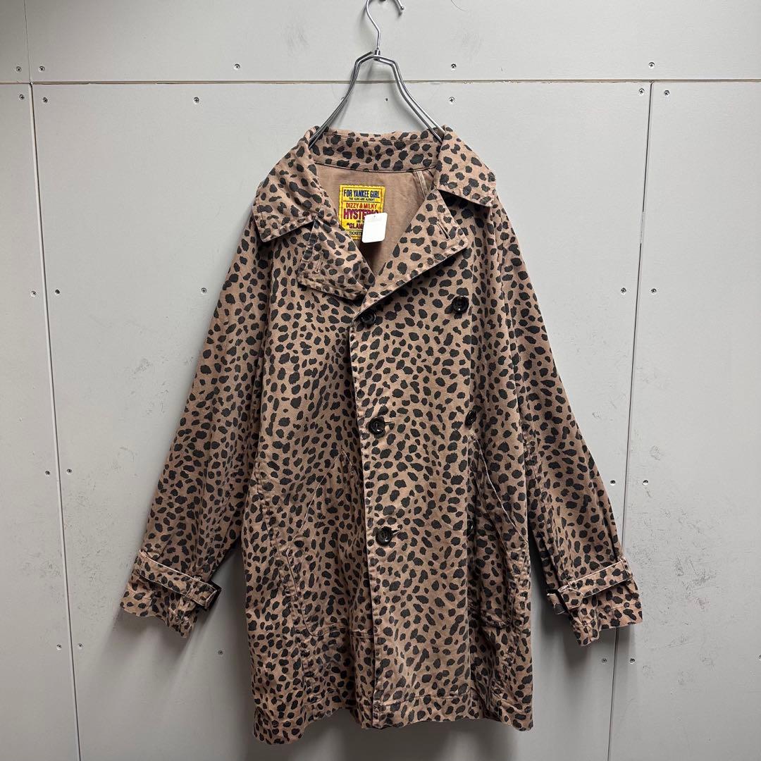 HYSTERIC GLAMOUR チーター柄　オーバーサイズ　トレンチコート
