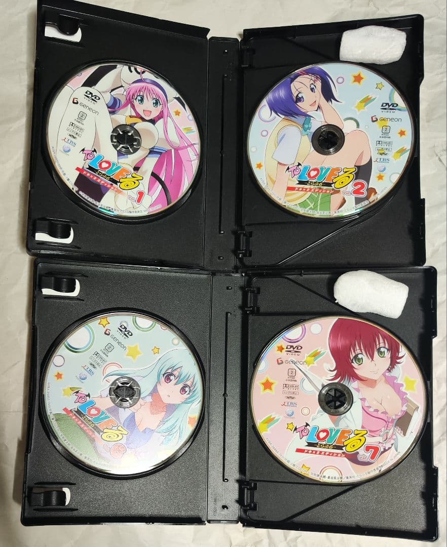 中古　To LOVEる-とらぶる- DVD-BOX 1＆2 　視聴確認済み