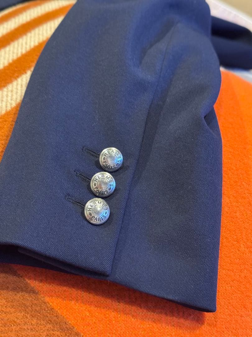 ⭐︎レア美品⭐︎HERMÈS ジャケット（ネイビー・サイズ40）