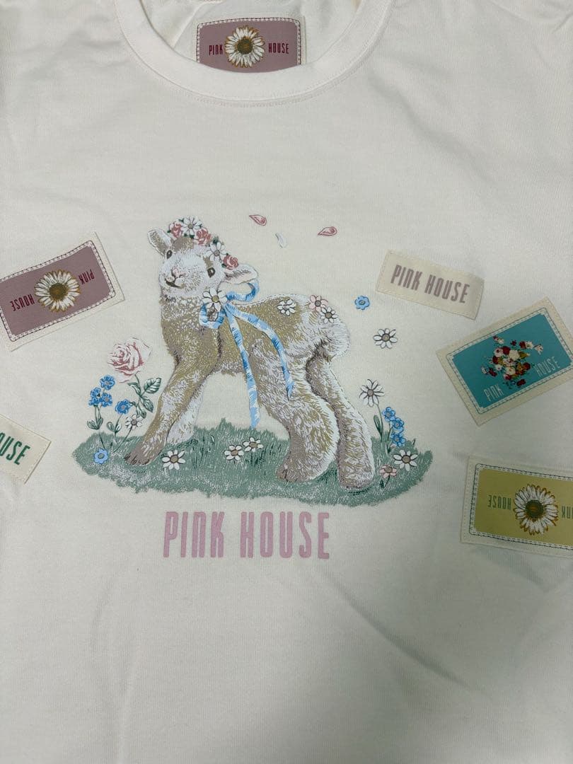 ピンクハウス ひつじプリント厚手カットソー未使用
