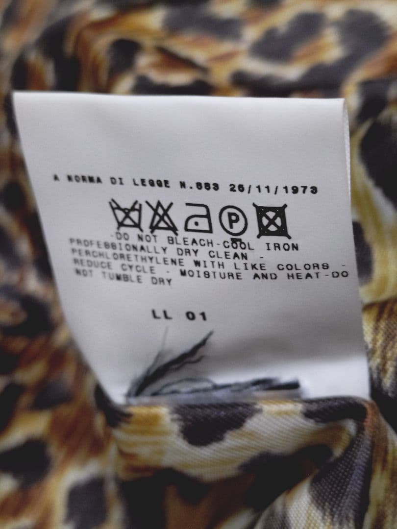 VINTAGE D＆G ベルトレオパード柄ロングコート　ドルガバ