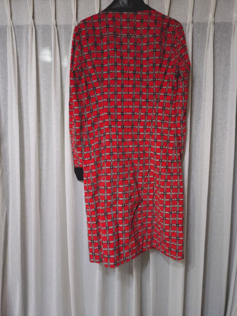 VINTAGE D＆G ベルトレオパード柄ロングコート　ドルガバ