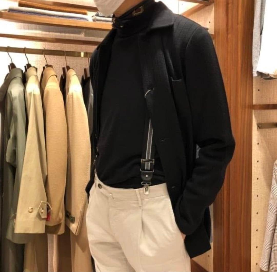 LARDINI 12ゲージウールミラノリブニットカバーオール BEAMS 干場