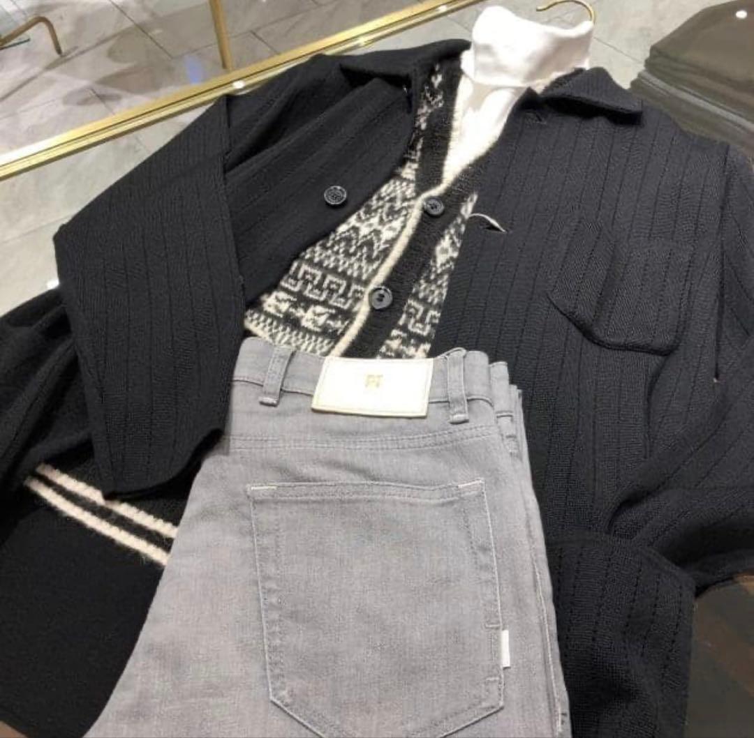 LARDINI 12ゲージウールミラノリブニットカバーオール BEAMS 干場