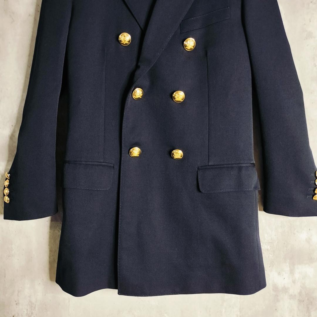 【エディ期/極美品】セリーヌ ダブルブレザー 金ボタン ダイアゴナルウール 34