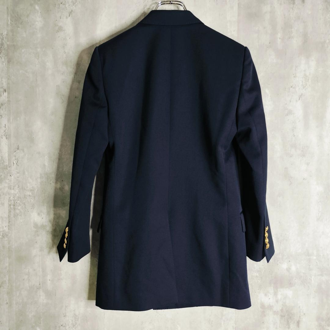 【エディ期/極美品】セリーヌ ダブルブレザー 金ボタン ダイアゴナルウール 34