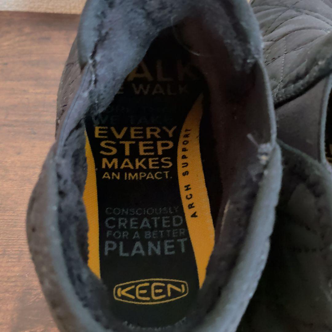 【美品】KEEN キーン ハウザー アンクルブーツ ブラック 黒 24.5
