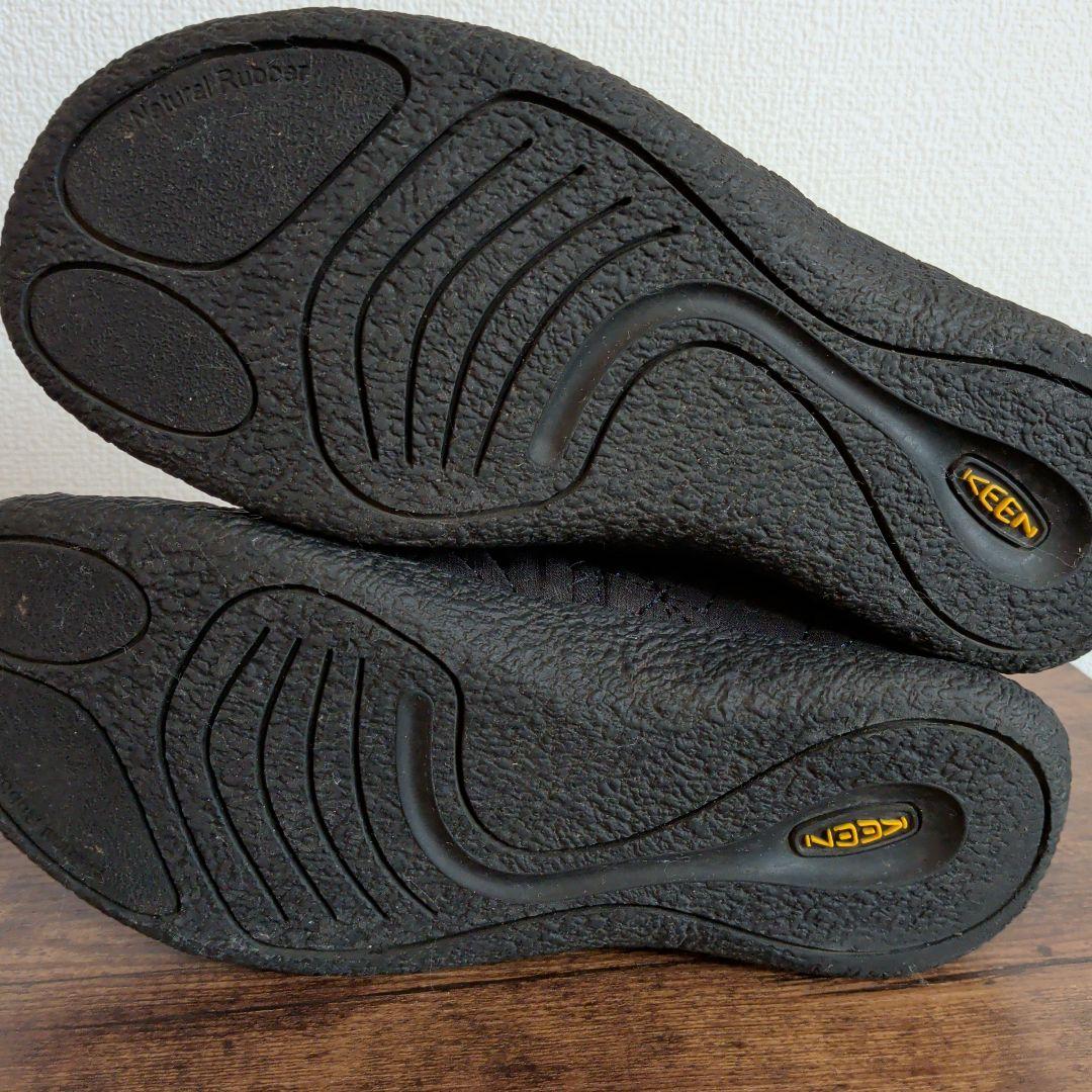 【美品】KEEN キーン ハウザー アンクルブーツ ブラック 黒 24.5