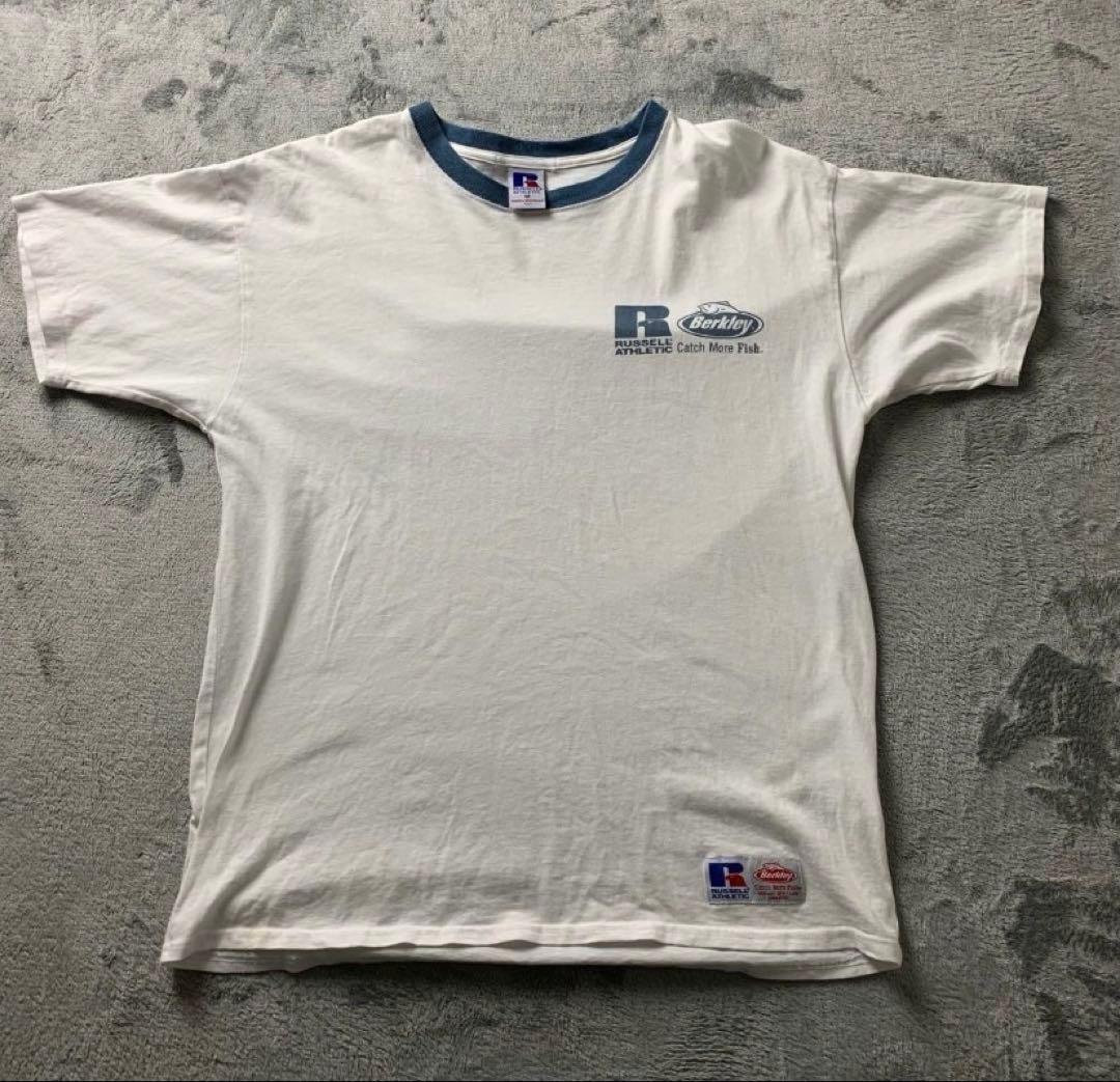 USA製berkleyバークレイ ラッセルtシャツ　リンガーネック　70s80s