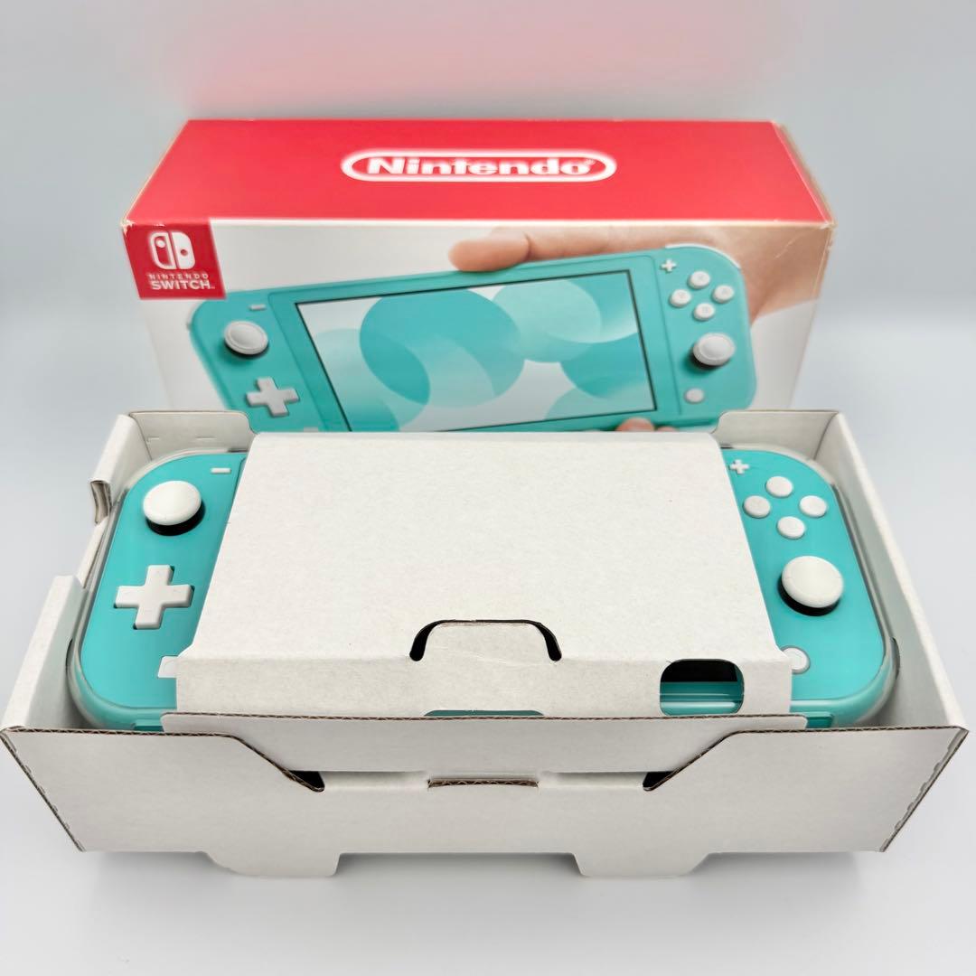【極美品】Nintendo Switch Lite ターコイズ 箱付 AC付