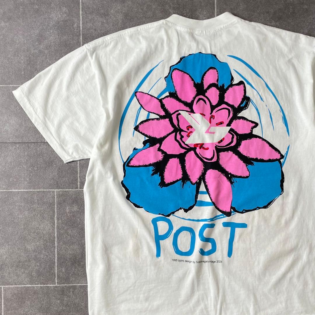 Bjork ビョーク POST アートプリント ロックTシャツ ホワイト XL