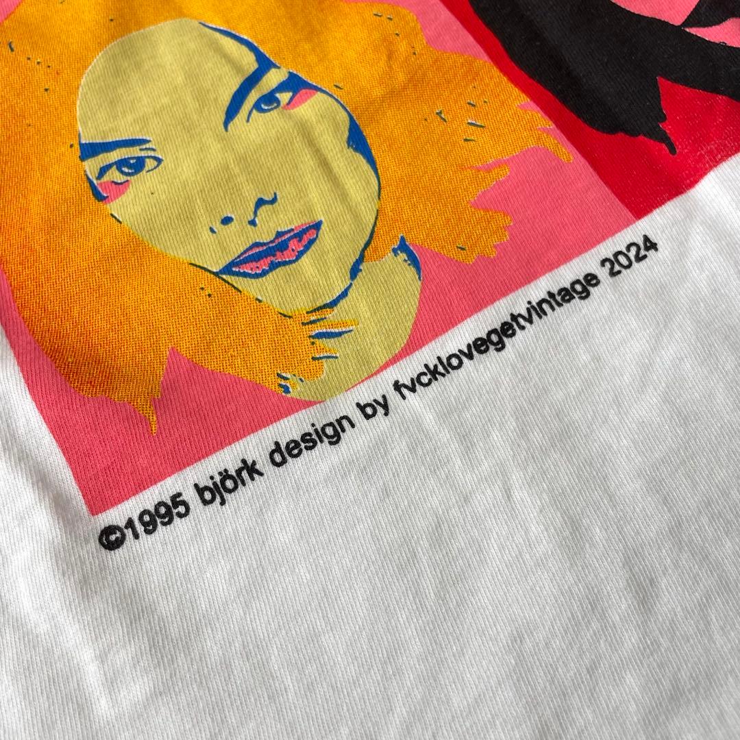 Bjork ビョーク POST アートプリント ロックTシャツ ホワイト XL