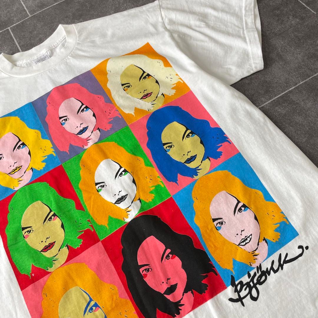Bjork ビョーク POST アートプリント ロックTシャツ ホワイト XL