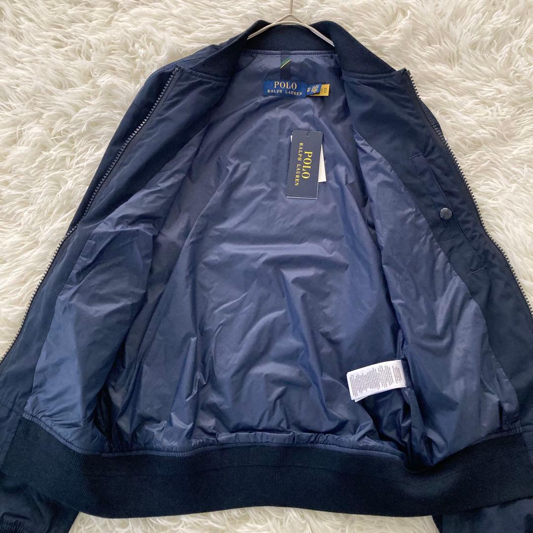 新品 ポロラルフローレン MA-1 ボンバージャケット XS ネイビー