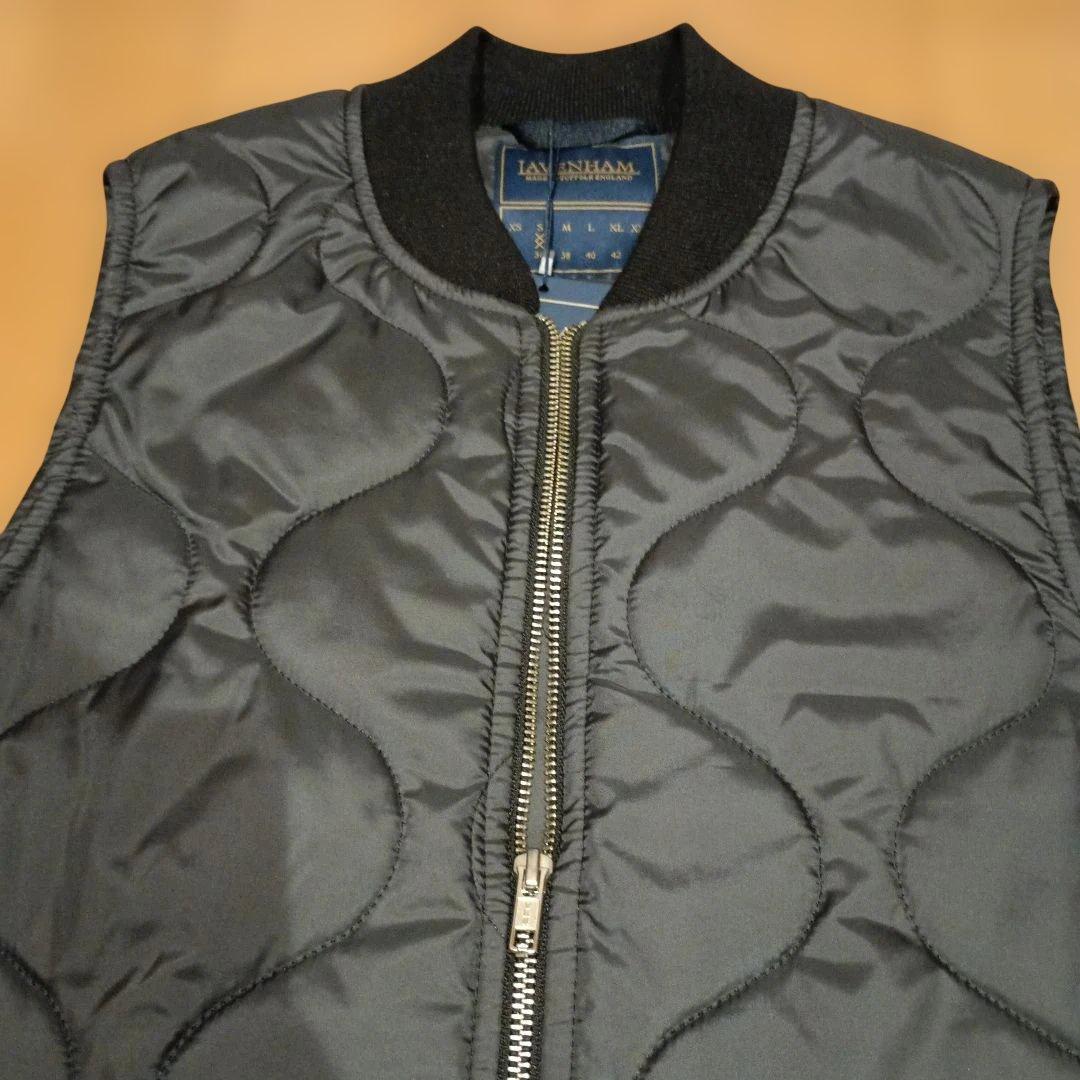 LAVENHAM ブラック キルティング ベスト