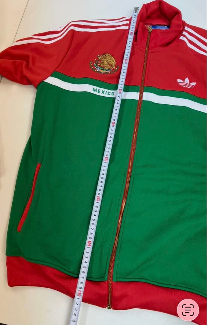 激レア　美品 adidas トラックジャケット　XL サッカー　Y2K メキシコ