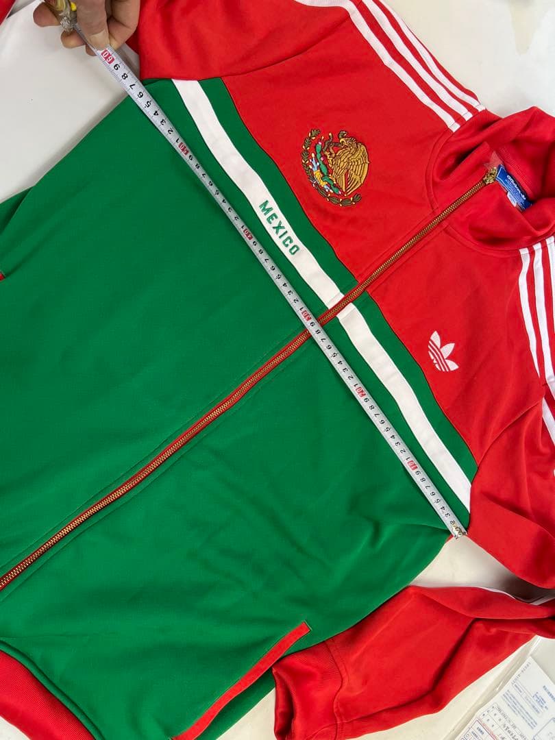 激レア　美品 adidas トラックジャケット　XL サッカー　Y2K メキシコ