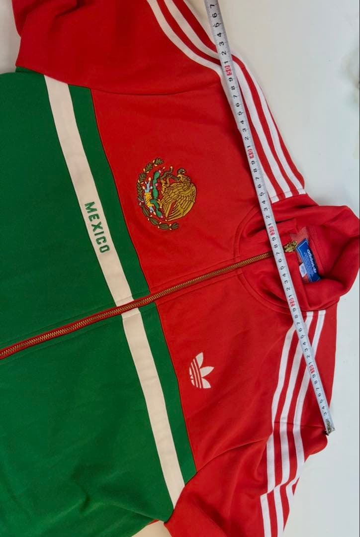 激レア　美品 adidas トラックジャケット　XL サッカー　Y2K メキシコ