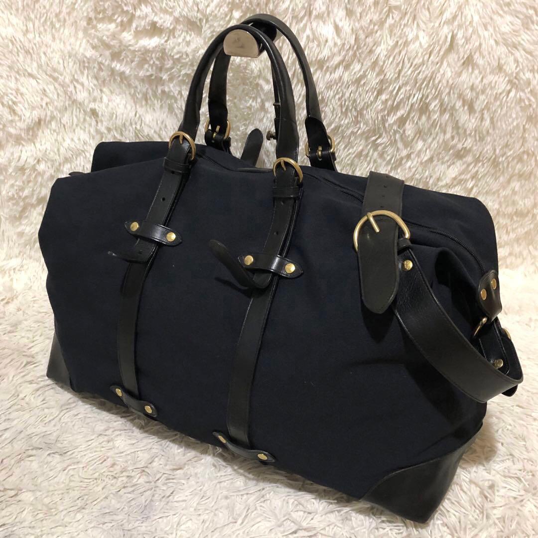 未使用☆イルビゾンテ 2way ボストンバッグ ショルダー ブラック メンズ