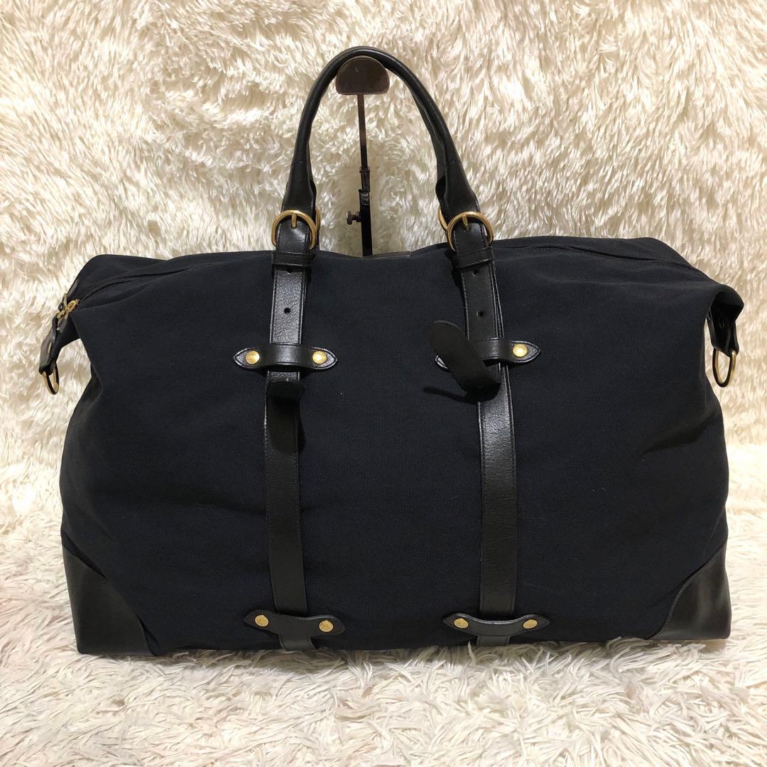 未使用☆イルビゾンテ 2way ボストンバッグ ショルダー ブラック メンズ