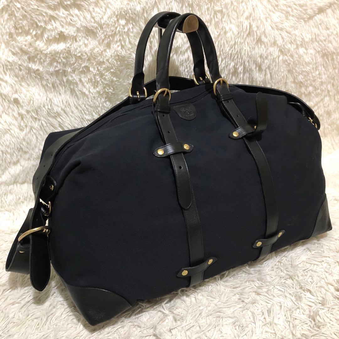 未使用☆イルビゾンテ 2way ボストンバッグ ショルダー ブラック メンズ