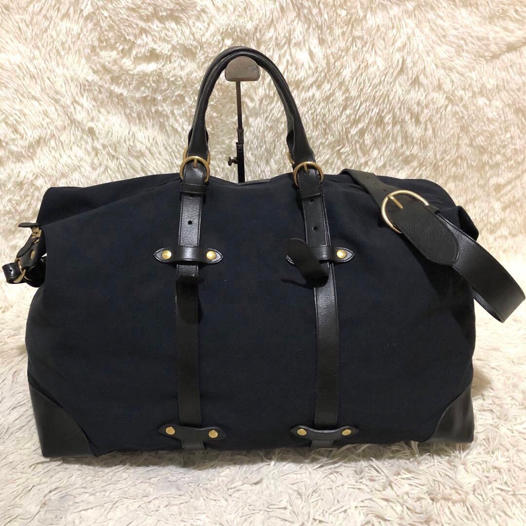 未使用☆イルビゾンテ 2way ボストンバッグ ショルダー ブラック メンズ