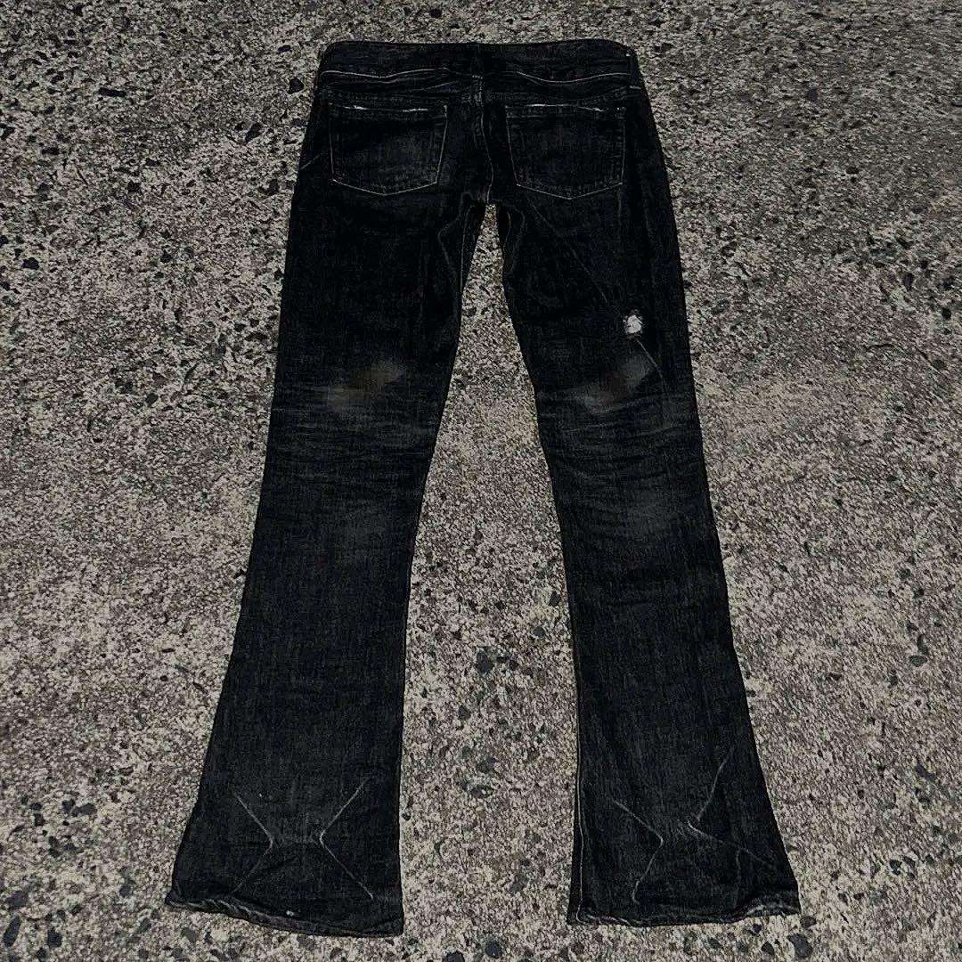 SLY y2k パンク お兄系 細身 ブラックフレアデニム