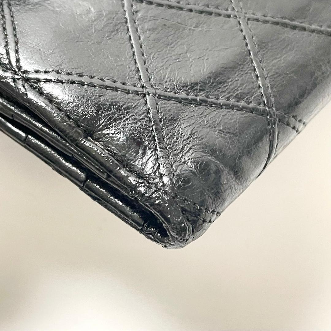 nicoシャネル　マトラッセ　ココビコローレ　2折財布　チェーンウォレット