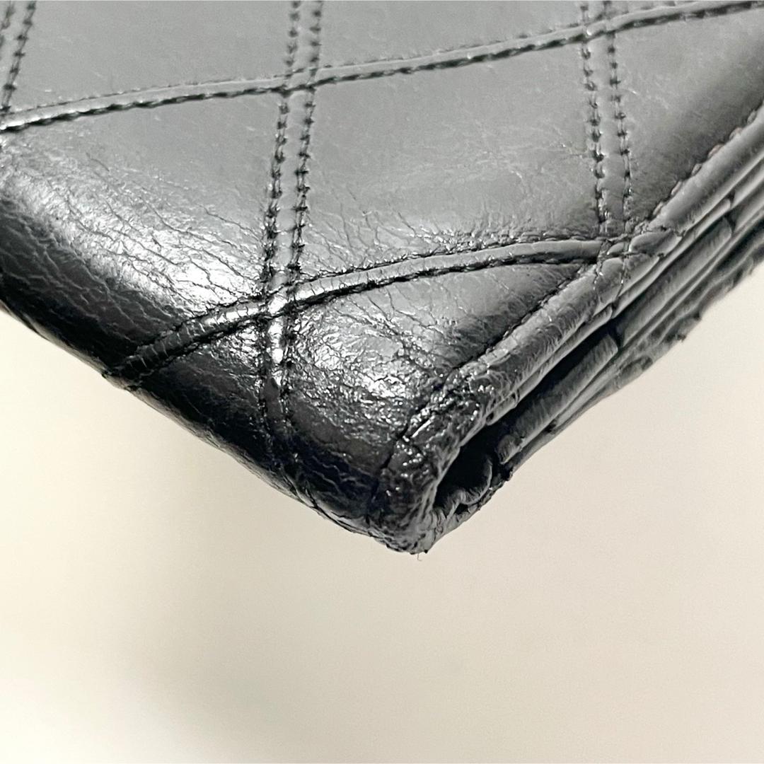 nicoシャネル　マトラッセ　ココビコローレ　2折財布　チェーンウォレット