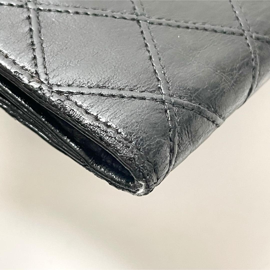 nicoシャネル　マトラッセ　ココビコローレ　2折財布　チェーンウォレット