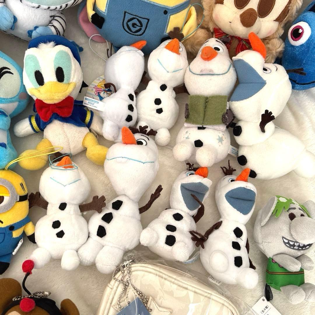 【Disney】キャラクター　ぬいぐるみ　ポーチ　まとめ売り　ミッキー他　45点