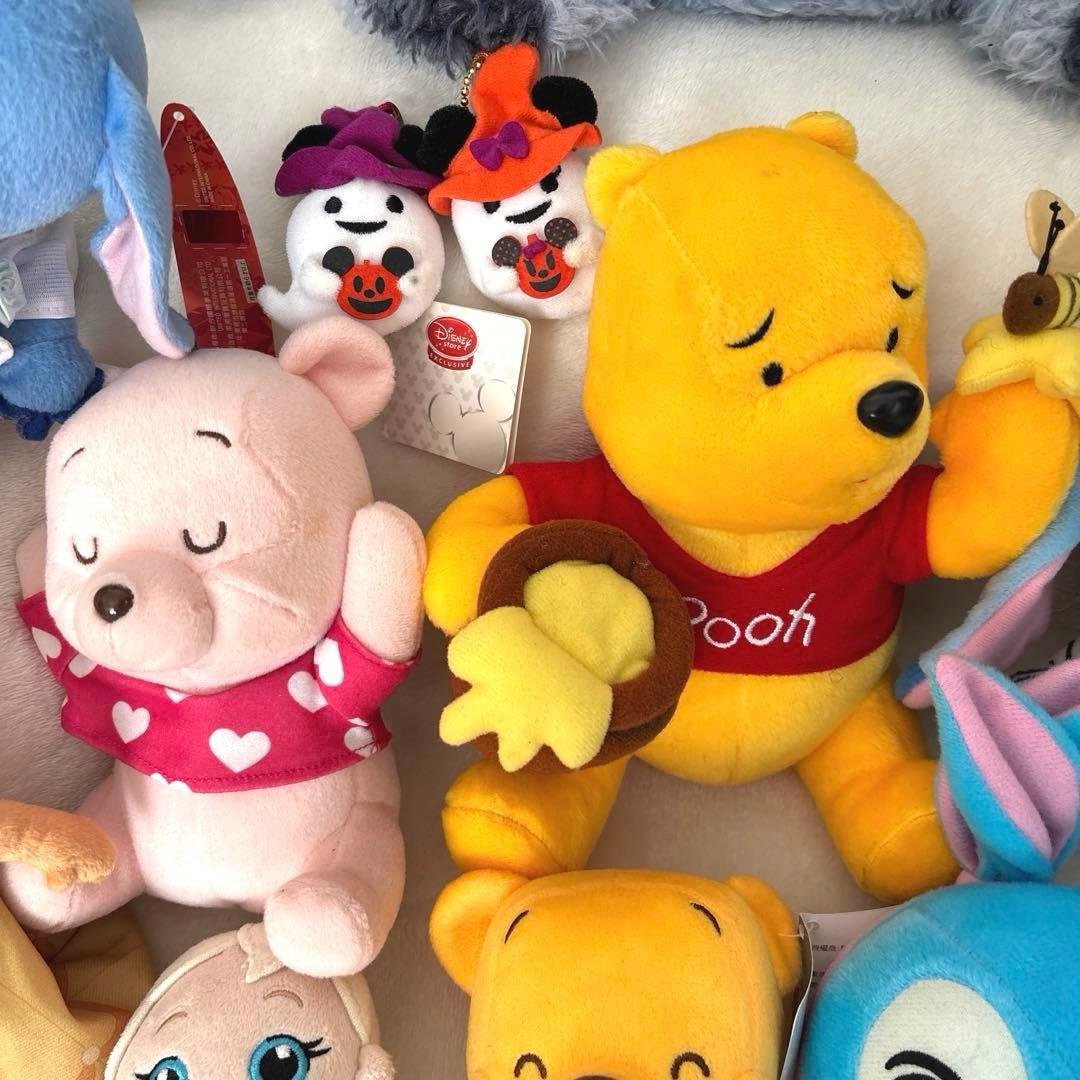 【Disney】キャラクター　ぬいぐるみ　ポーチ　まとめ売り　ミッキー他　45点