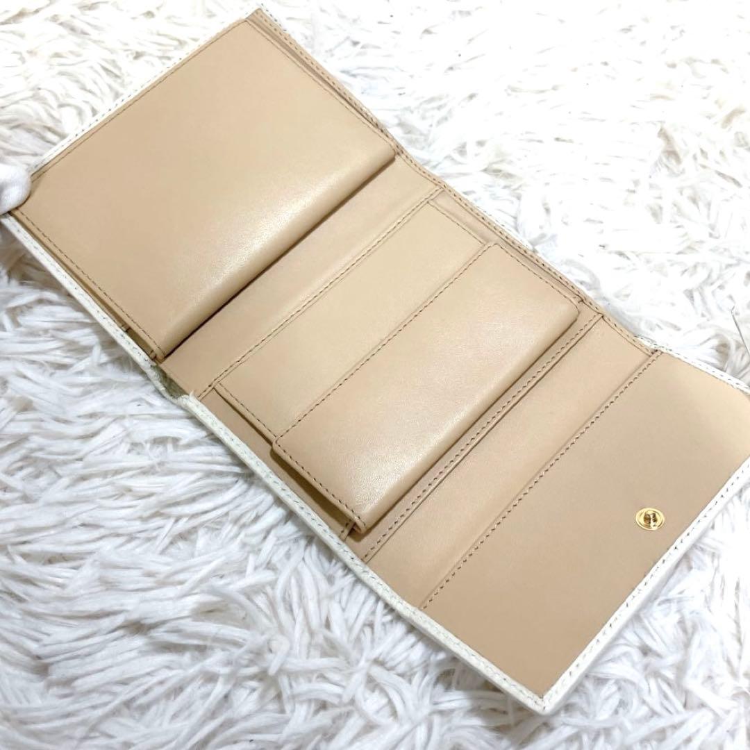 ✨新品 ヴィヴィアンウエストウッド 三つ折り財布 オーブ ベージュ ジャガード