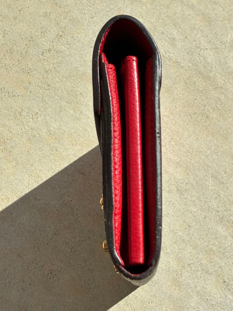 I*e様 ルイヴィトン イニシャル　長財布　赤　モノグラム ポルトフォイユ パラ