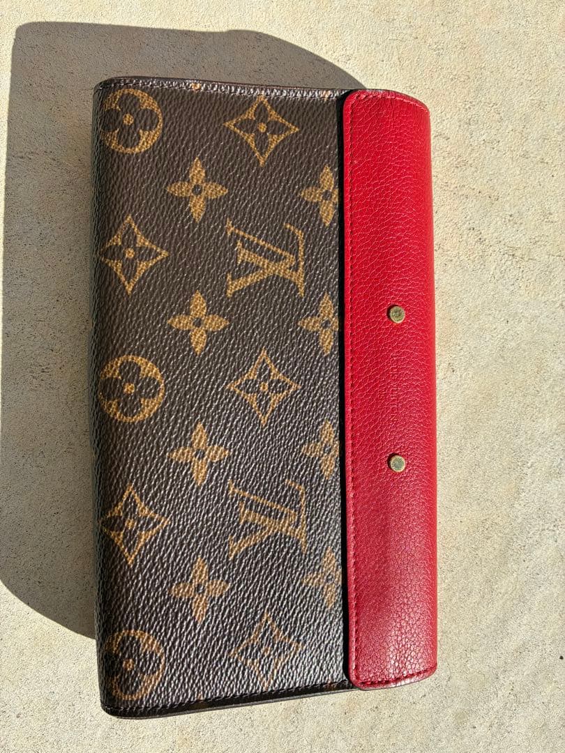 I*e様 ルイヴィトン イニシャル　長財布　赤　モノグラム ポルトフォイユ パラ