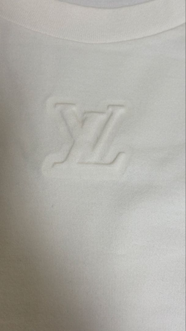 LOUIS VUITTON エンボスLV Tシャツ　ホワイトXXL