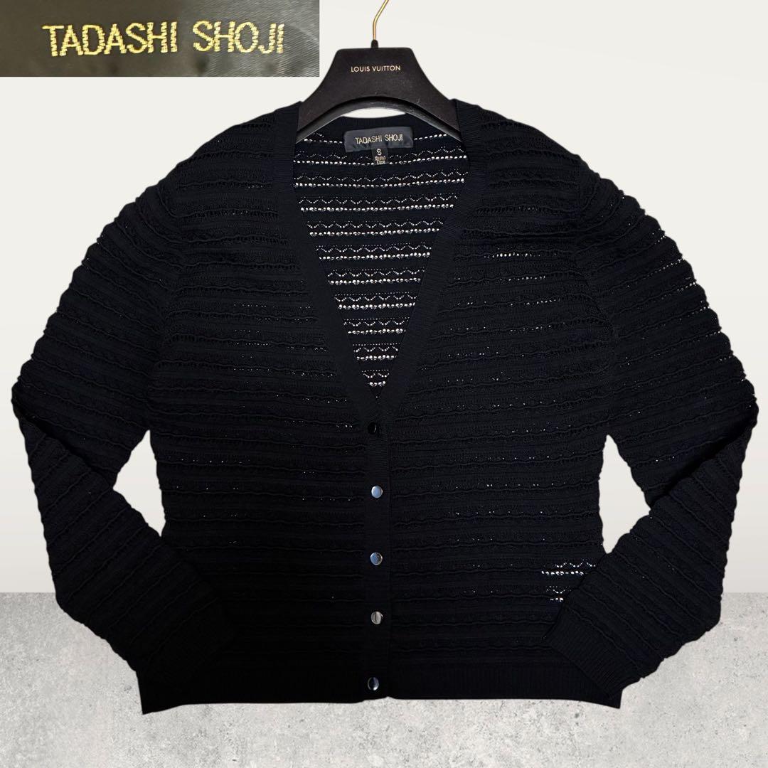 TADASHI SHOJI タダシショージ カーディガン　３D レース ブラック
