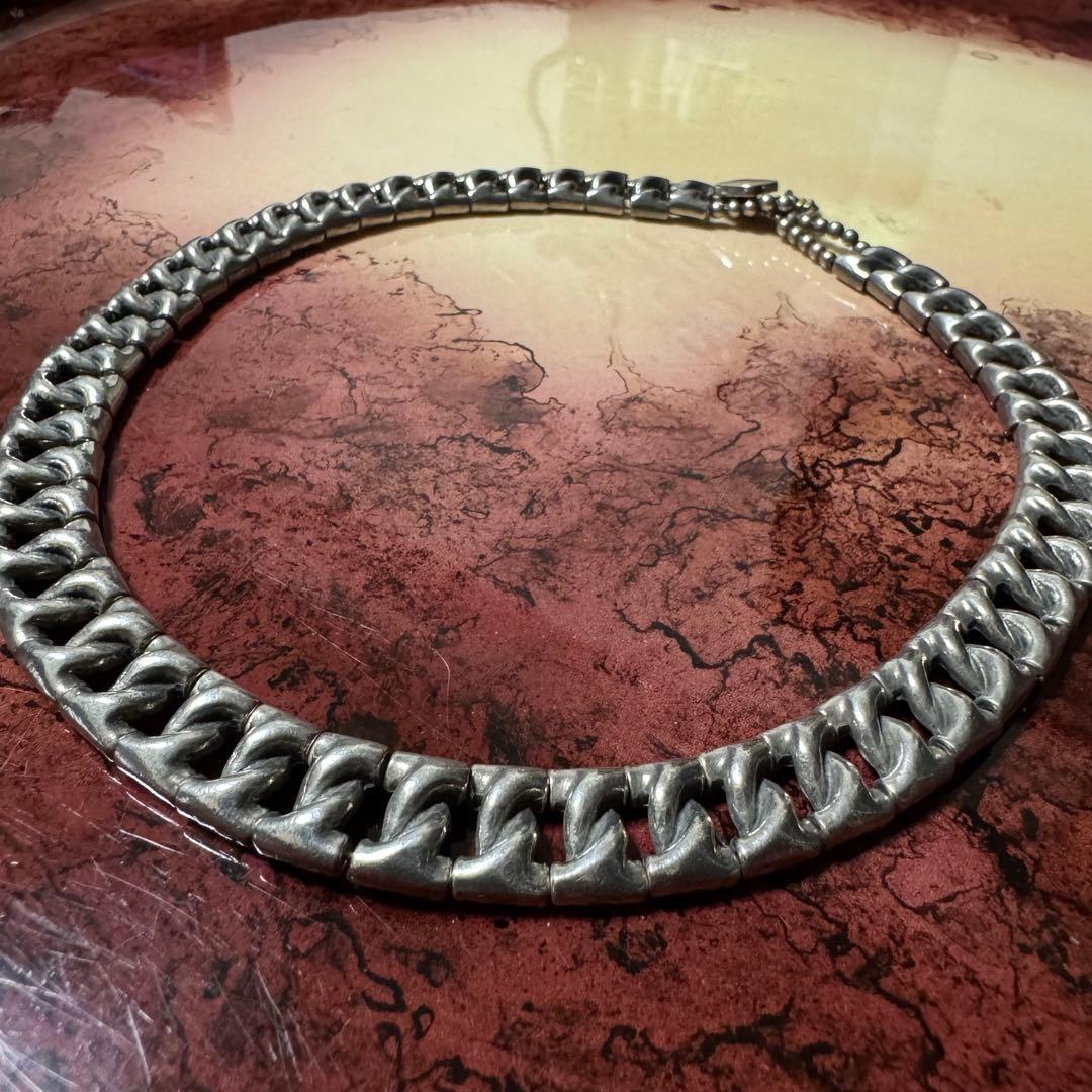 【専用】vintage silver925 蛇骨 chain necklace