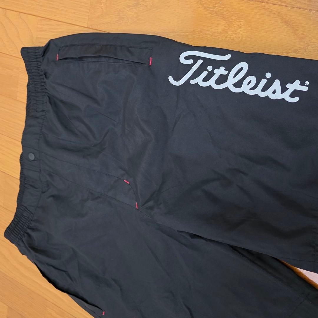 【きり】Titleist レインウェア セットアップ ホワイト/ブラックL