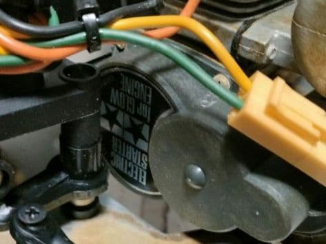 希少！京商エンジンカーシャーシ　TAMIYAレアパーツ電動スターターユニット付