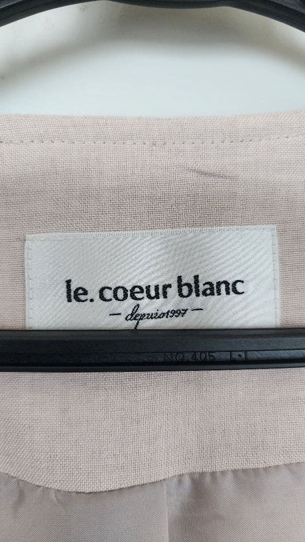 le.coeur blancタンブラーオックスノーカラーコート美品　17600円