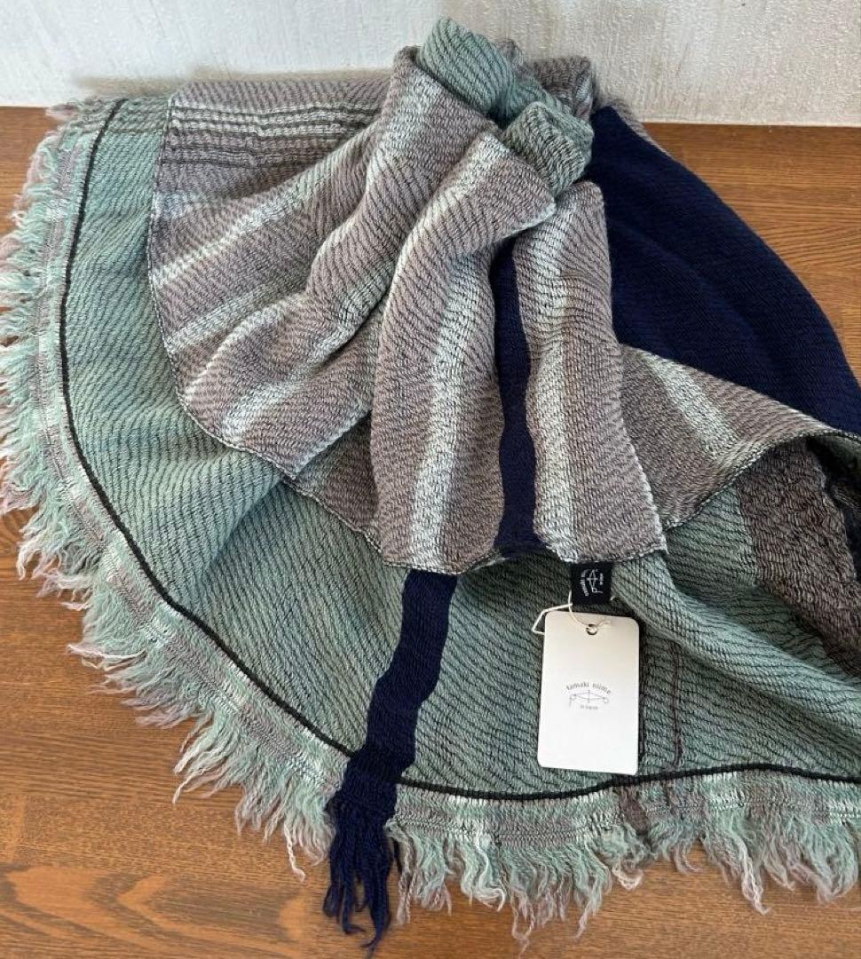タマキニイメ　 rootsshawl middle ウールストール　未使用品