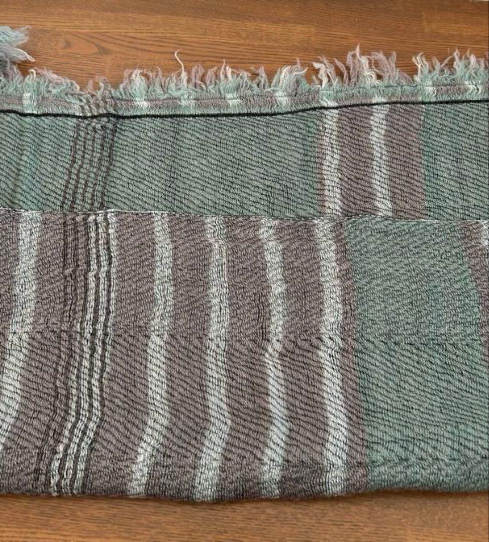 タマキニイメ　 rootsshawl middle ウールストール　未使用品