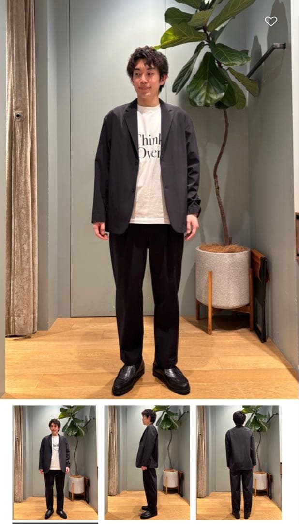 新品 25SS 黒 S 360°MASTER リラックス 2ボタン ジャケット
