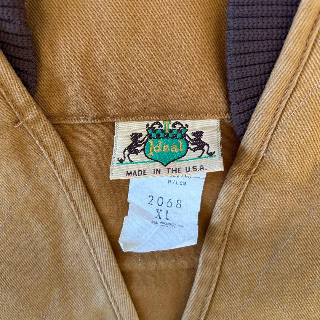 70s IDEAL USA製 ハンティングベストブラウン ダック ヴィンテージ