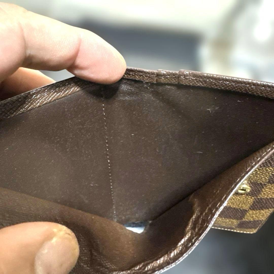 ⑩☆在庫SALE/優良品♪ダミエ がま口 財布