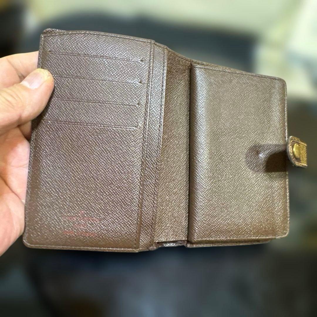 ⑩☆在庫SALE/優良品♪ダミエ がま口 財布