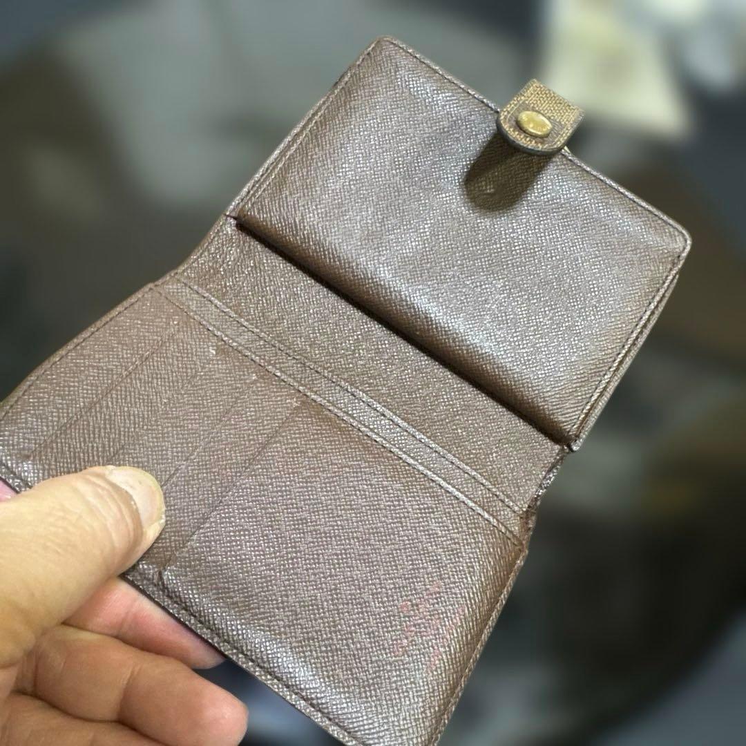 ⑩☆在庫SALE/優良品♪ダミエ がま口 財布