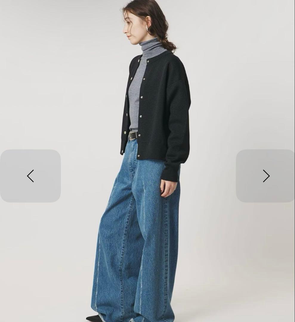 UNITED ARROWS ラメ ニット スウェット カーディガン