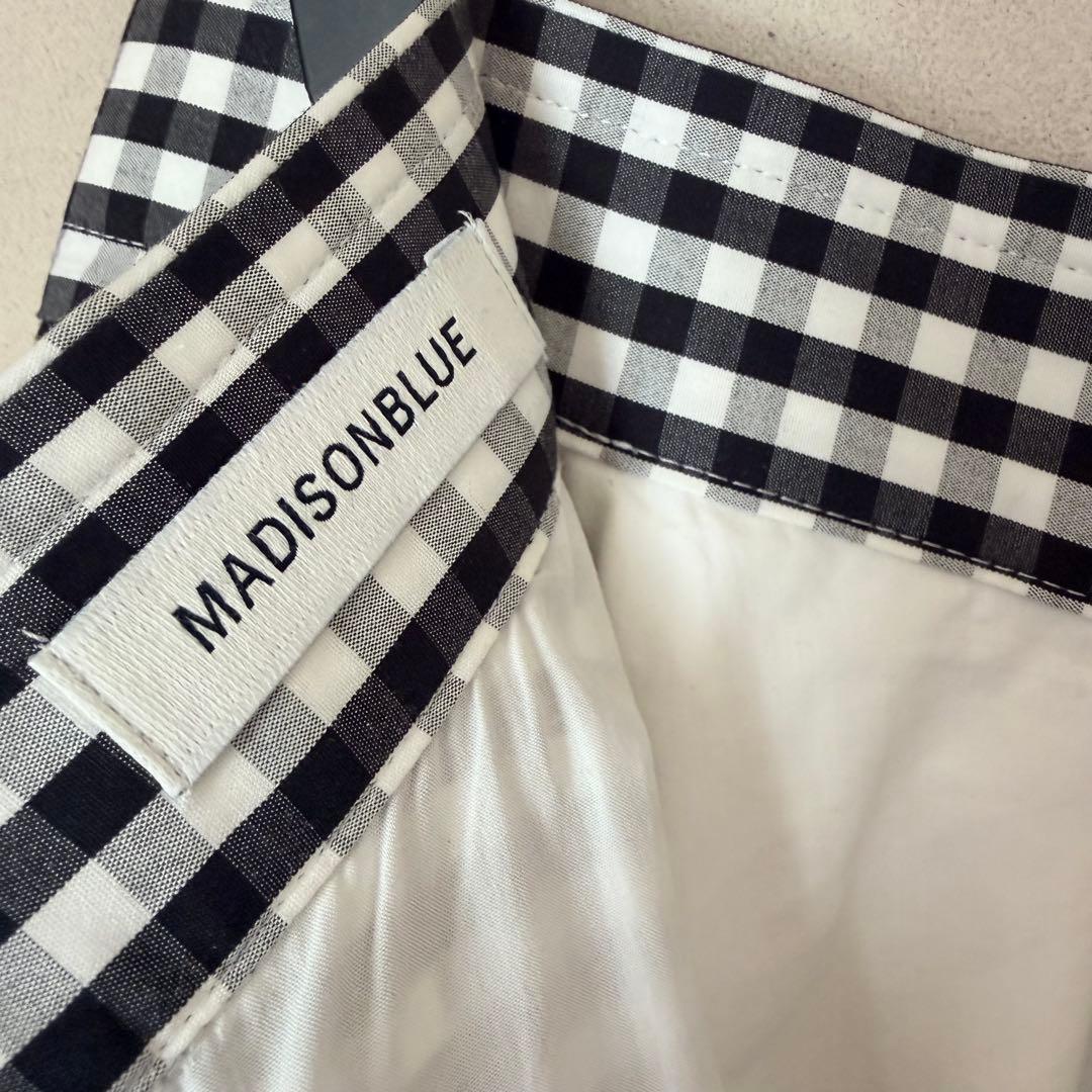 MADISONBLUEマディソンブルー ギンガムチェック フレアスカート